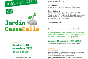 Inauguration du jardin CasseDalle